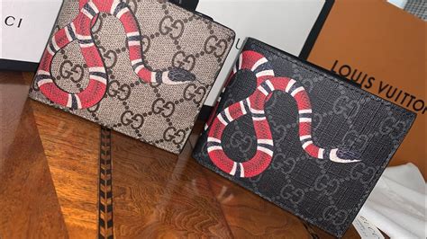 gucci wallet snake black|Gucci snake wallet inside.